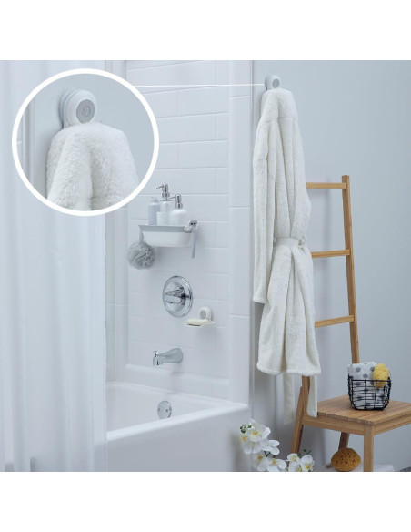 Gancho de Succión SlipX Solutions 5 kg para Ducha y Espejo