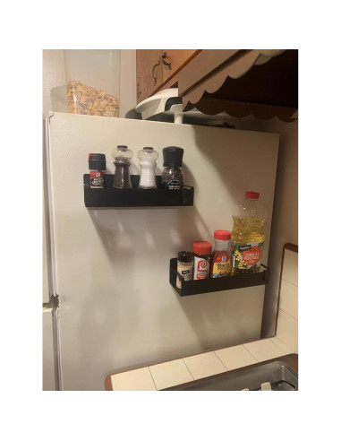 Organizador Magnético de Especias Maytopia - 4 Estantes 29.5x7.5cm