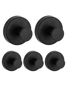 5 Ganchos de Ventosa BIRDDIE para Baño y Cocina - Acero Inoxidable