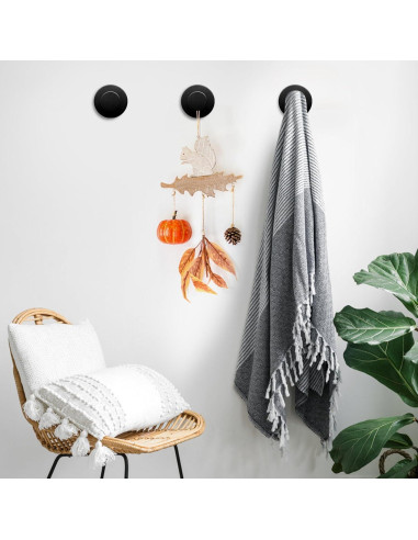 5 Ganchos de Ventosa BIRDDIE para Baño y Cocina - Acero Inoxidable