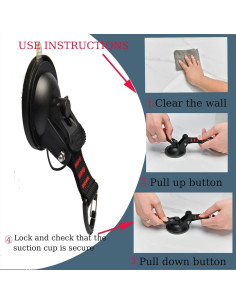 4 Ventosas de Alta Resistencia Eyskutvjc para Camping y Barco 2