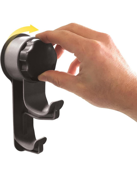 Gancho de Ventosa Mecánica Camco 44028 para Toallas - Negro