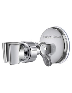 Soporte de Ducha Ajustable SEVICAT con Ventosa 11cm Plata