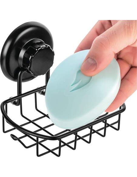 Soporte de Jabón HASKO Acero Inoxidable Negro 13.49x9.50cm