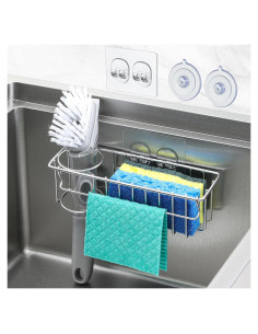 Soporte de Esponja LANDNEOO Acero Inoxidable 304 con Ventosas