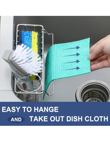 Soporte de Esponja LANDNEOO Acero Inoxidable 304 con Ventosas