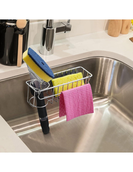 Soporte de Esponja LANDNEOO Acero Inoxidable 304 con Ventosas