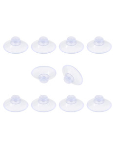 Paquete de 10 Ventosas de Vidrio Qjaiune 20mm Transparentes