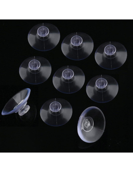 Paquete de 10 Ventosas de Vidrio Qjaiune 20mm Transparentes
