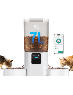 Comedero Automático para Gatos Frienhund 7L con WiFi y Alimentación Lenta 2
