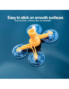 6 Ventosas de Succión Transparentes 4cm Juxiamal para Baño y Coche 2