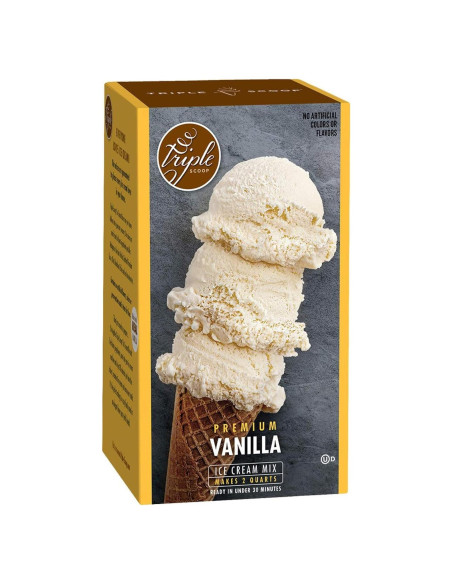 Mezcla Inicial de Helado Premium Triple Scoop Vainilla 1.4 kg