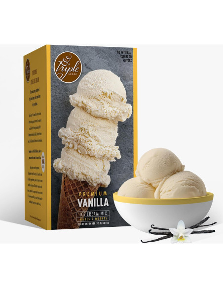 Mezcla Inicial de Helado Premium Triple Scoop Vainilla 1.4 kg