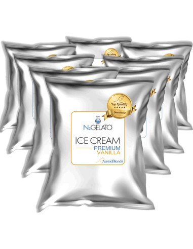 Mezcla de Helado Suave de Vainilla Premium AussieBlends 8 Unidades