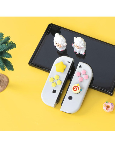 Tomas de Pulgar Kirby NANANINO para Nintendo Switch Amarillo