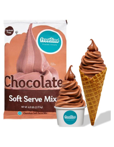 Mezcla de Helado Suave de Chocolate Frostline 2.72 kg Libre de Lactosa