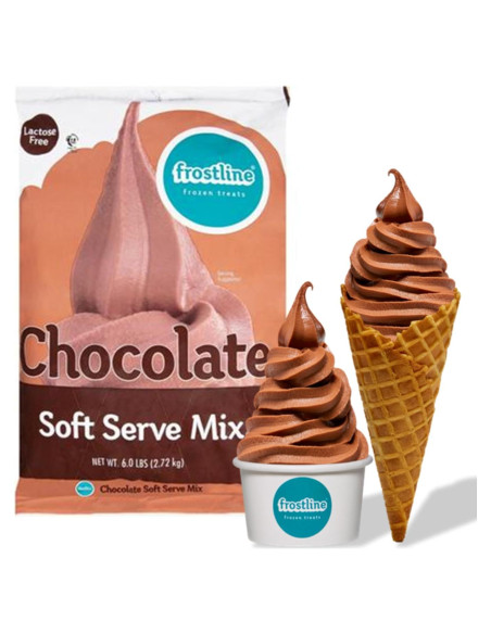Mezcla de Helado Suave de Chocolate Frostline 2.72 kg Libre de Lactosa