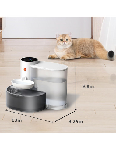 Fuente de Agua Automática Inalámbrica para Gatos 3L