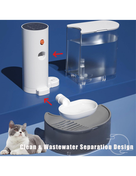 Fuente de Agua Automática Inalámbrica para Gatos 3L