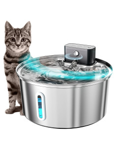 Fuente de Agua Inalámbrica Homtyler 3.2L para Gatos y Perros