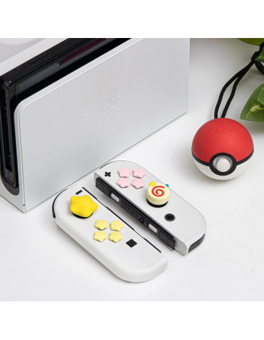 Tomas de Pulgar Kirby NANANINO para Nintendo Switch Amarillo