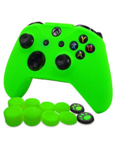 Funda de Silicona Antideslizante para Controlador Xbox One Verde