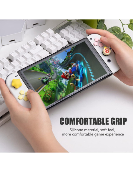 Tomas de Pulgar Kirby NANANINO para Nintendo Switch Amarillo