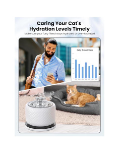 Fuente de Agua Inteligente para Gatos DCIOGAT 3.5L con App 2