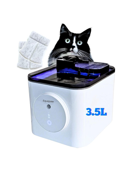 Fuente de Agua Inalámbrica para Gatos 3.5L - Dispensador Silencioso