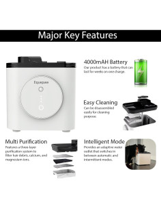 Fuente de Agua Inalámbrica para Gatos 3.5L - Dispensador Silencioso 2