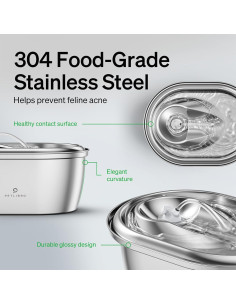 Fuente de Agua para Mascotas PETLIBRO 3L Acero Inoxidable 2