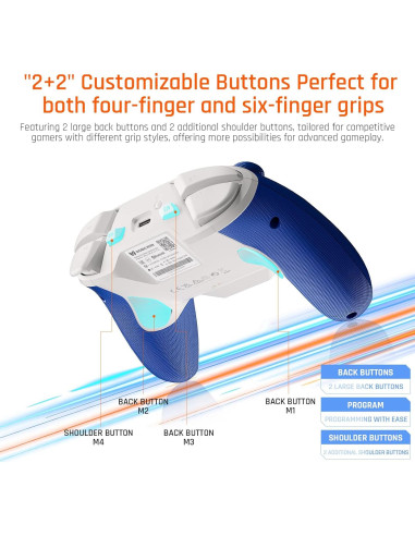 Controlador Inalámbrico BIGBIG WON BLITZ2, 16 Botones Mecánicos