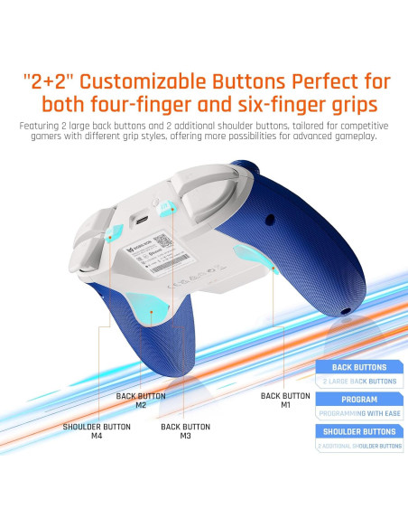 Controlador Inalámbrico BIGBIG WON BLITZ2, 16 Botones Mecánicos