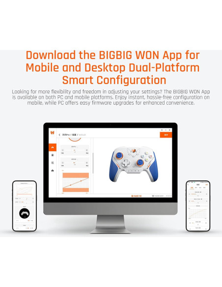 Controlador Inalámbrico BIGBIG WON BLITZ2, 16 Botones Mecánicos