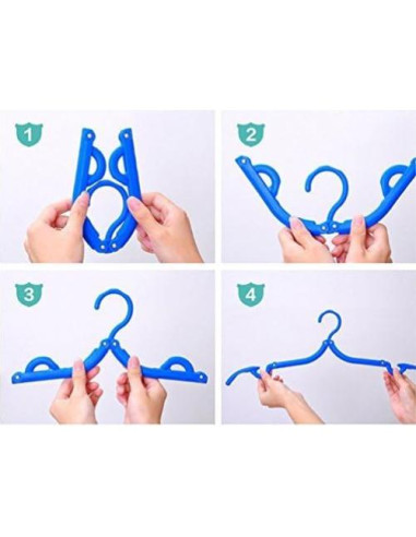 10 Perchas Plegables Trubetter Antideslizantes para Viaje