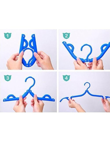 10 Perchas Plegables Trubetter Antideslizantes para Viaje