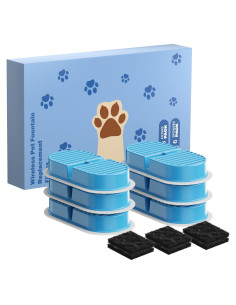 Filtros de Reemplazo VKIMISS para Fuente de Agua Gatos 12 Piezas