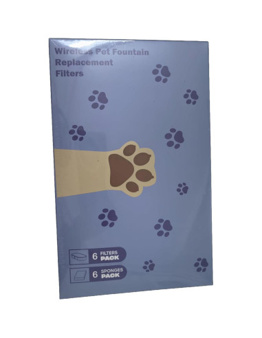 Filtros de Reemplazo VKIMISS para Fuente de Agua Gatos 12 Piezas