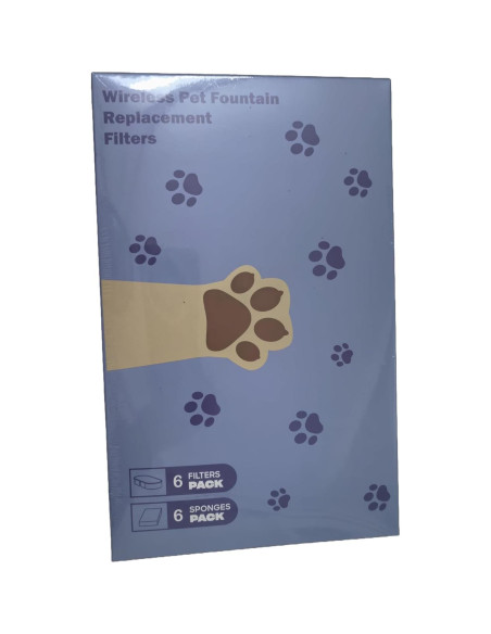 Filtros de Reemplazo VKIMISS para Fuente de Agua Gatos 12 Piezas