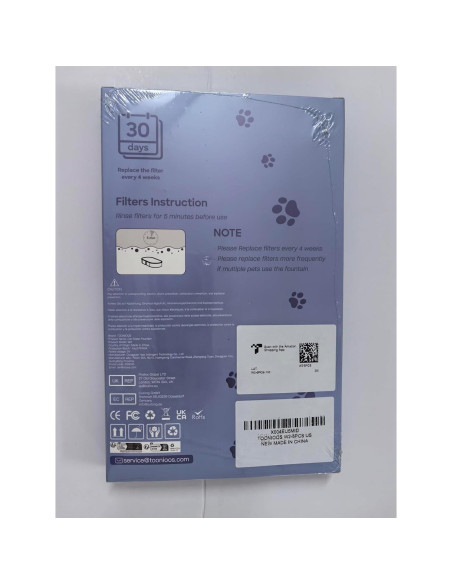 Filtros de Reemplazo VKIMISS para Fuente de Agua Gatos 12 Piezas