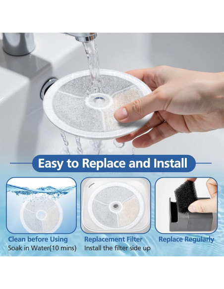 12 Filtros de Reemplazo E versweet 3.0 para Fuente de Agua Gato