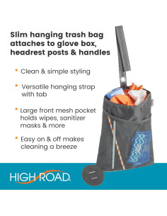 Bolsa de Basura para Auto High Road TrimTrash - Impermeable 3.78L 2