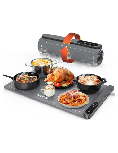 Alfombrilla Calentadora de Alimentos FEPPO 500W Ajustable 6 Niveles