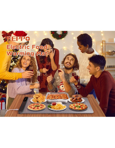 Alfombrilla Calentadora de Alimentos FEPPO 500W Ajustable 6 Niveles