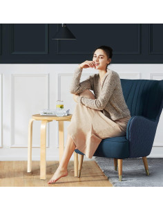 Juego de 4 Taburetes de Madera Hysache Apilables 45.72 cm 2