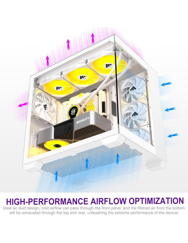 Caja de PC FOIFKIN F300 ATX Mid-Tower Cristal 270 Tipo-C