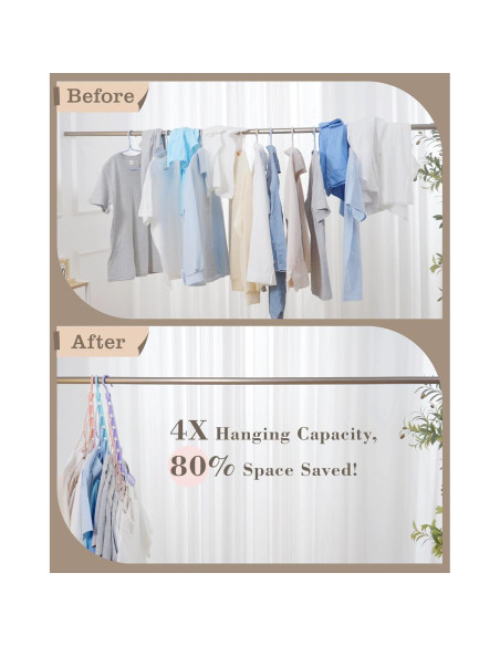 Perchas colapsables Latoxcaa, 8 piezas, ahorro de espacio