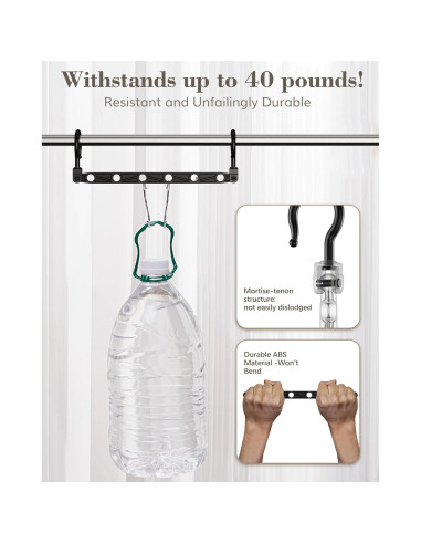 Perchas colapsables Latoxcaa, 8 piezas, ahorro de espacio