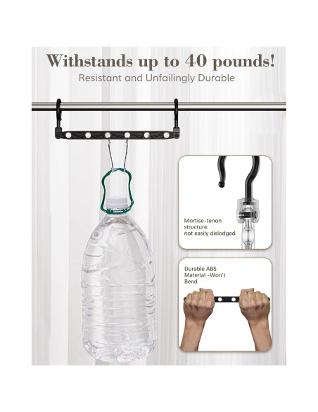 Perchas colapsables Latoxcaa, 8 piezas, ahorro de espacio