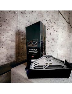 Percheros Plegables Neu Ventures 4 Unidades Gris Metalizado 2